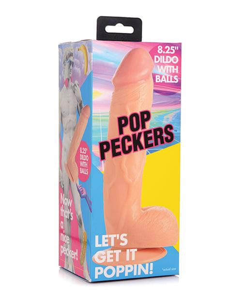 product image, Pop Peckers 8.25" Dildo W/balls - SEXYEONE