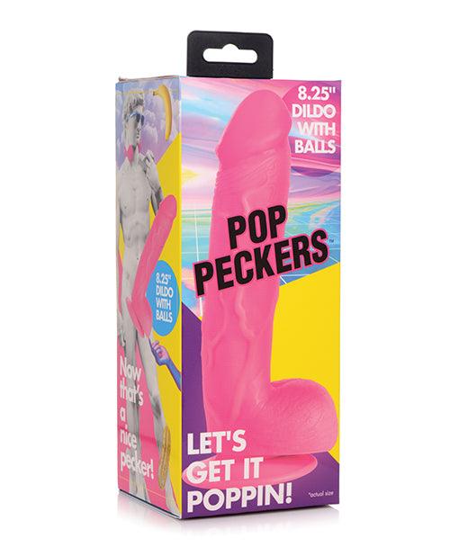 Pop Peckers 8.25" Dildo W/balls - SEXYEONE