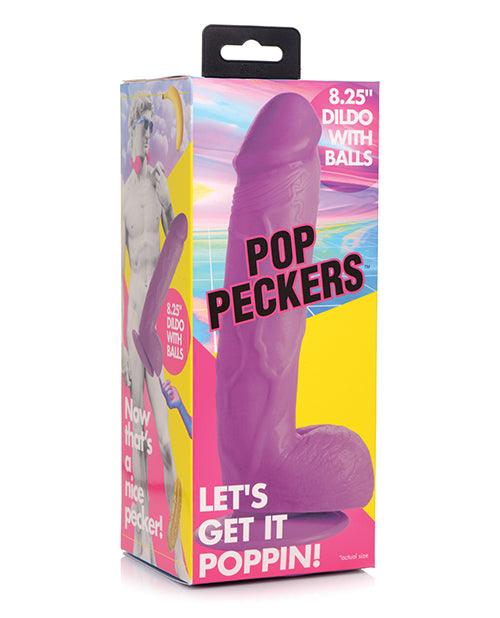 Pop Peckers 8.25" Dildo W/balls - SEXYEONE