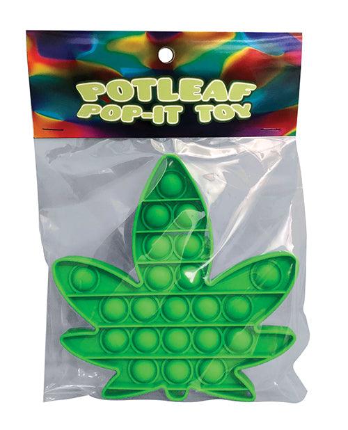 product image, Pot Leaf Pop It Fidget Toy - Green - SEXYEONE