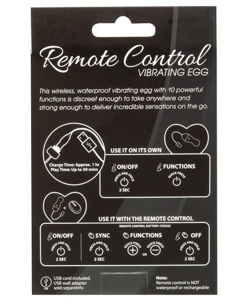 image of product,Powerbullet Remote Control Vibrating Egg - Purple - SEXYEONE