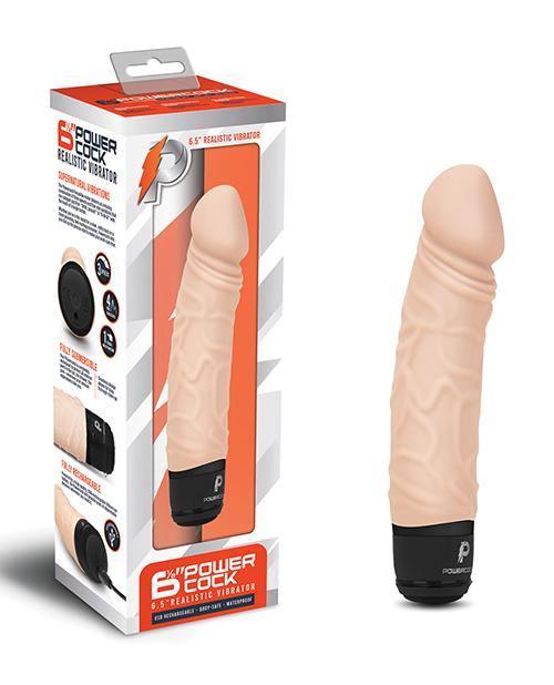 product image, Powercocks 6.5" Realistic Vibrator - SEXYEONE