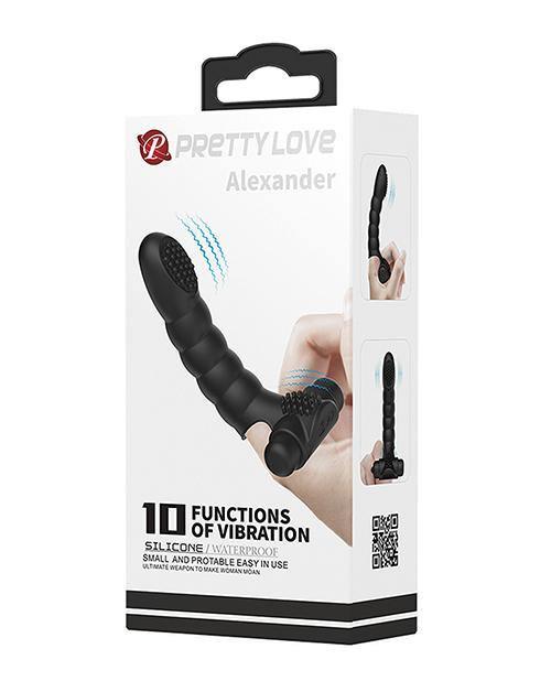 product image, Pretty Love Alexander Finger Vibe - Black - SEXYEONE