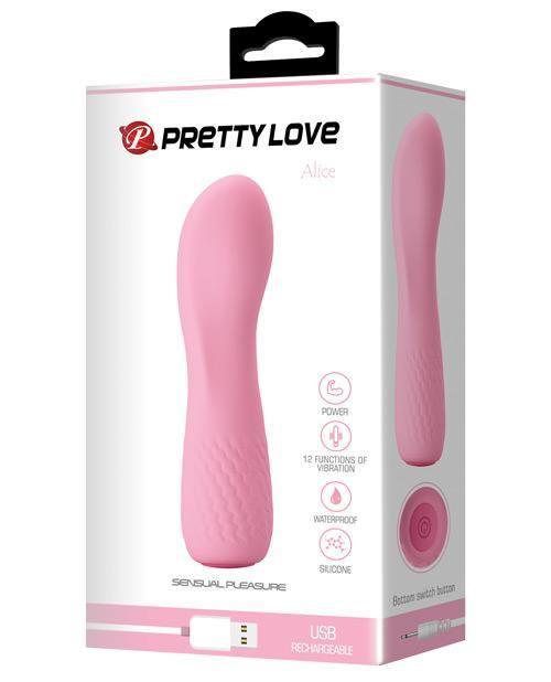 product image, Pretty Love Alice Mini Vibe 12 Function - Flesh Pink - SEXYEONE