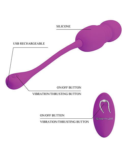 image of product,Pretty Love Callieri Remote Thrusting Egg - Fuchsia - SEXYEONE