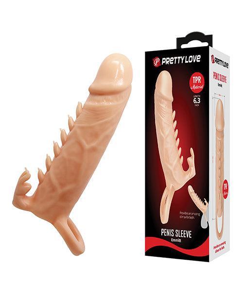 product image, Pretty Love Emmitt 6.3" Penis Sleeve - Ivory - SEXYEONE