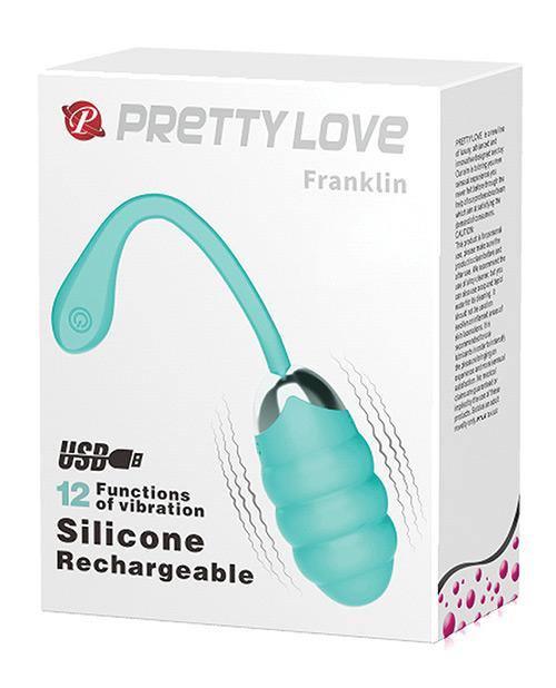 product image, Pretty Love Franklin Remote Egg - Turquoise - SEXYEONE