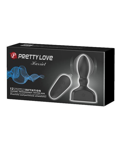 product image, Pretty Love Harriet Inflating Butt Plug - Black - SEXYEONE