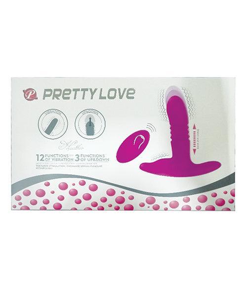 image of product,Pretty Love Heather Thrusting Butt Plug - Fuchsia - SEXYEONE