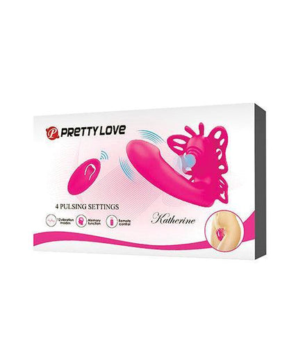 Pretty Love Katherine Wearable Butterfly Vibrator - Fuchsia - SEXYEONE