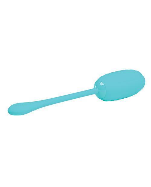 image of product,Pretty Love Kirk Liquid Silicone Remote Egg - Turquoise - SEXYEONE