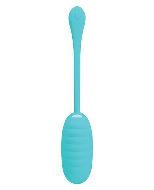 image of product,Pretty Love Kirk Liquid Silicone Remote Egg - Turquoise - SEXYEONE