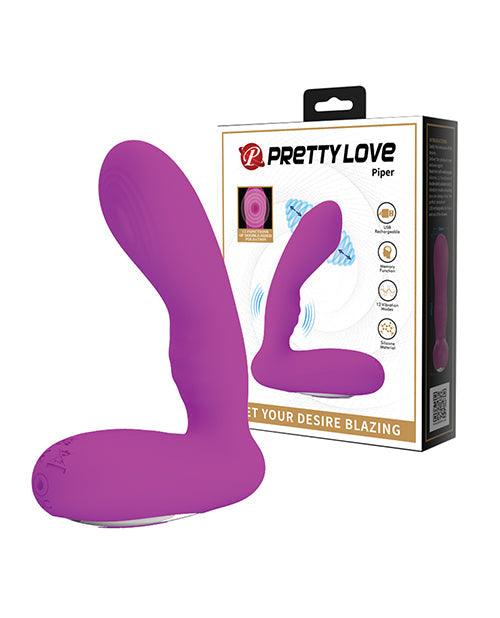 product image, Pretty Love Piper Double Pulsation Vibe - Fuchsia - SEXYEONE