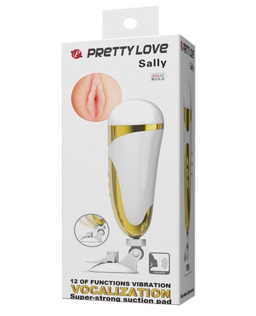 product image, Pretty Love Sally Stroker - 12 Function White/Gold - SEXYEONE
