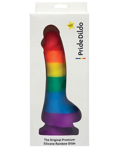 product image, Pride Dildo W-balls - Rainbow - SEXYEONE