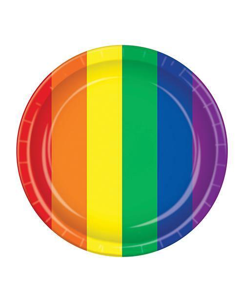 product image, Pride Plates - Rainbow Pack Of 8 - SEXYEONE