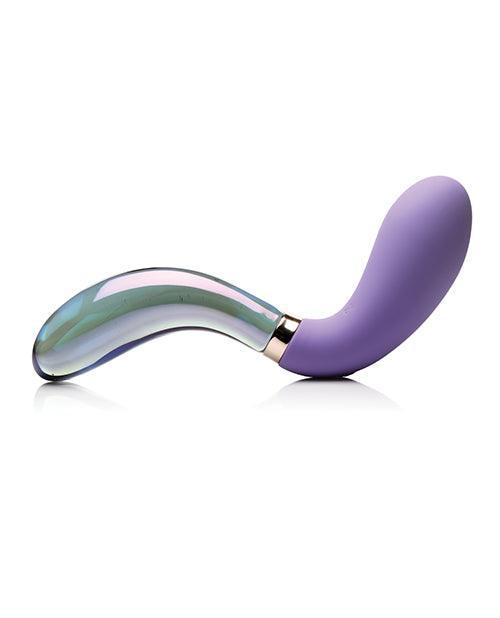 product image,Prisms Vibra-glass 10x Dual Ended Wavy Silicone-glass Vibrator - Pari - SEXYEONE