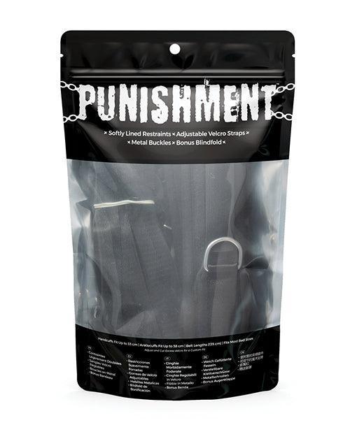 image of product,Punishment 5 Pc Bed Restraints - SEXYEONE