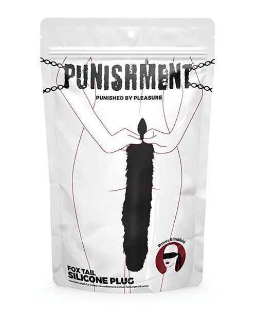Punishment Fox Tail Plug - Black - SEXYEONE