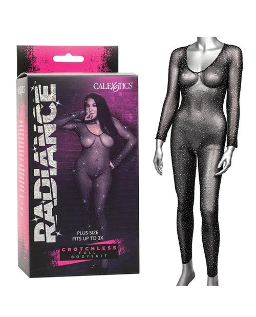 product image, Radiance Crotchless Full Body Suit Black Qn - SEXYEONE