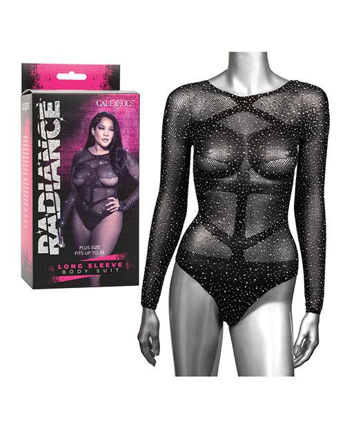 product image, Radiance Long Sleeve Body Suit Black Qn - SEXYEONE
