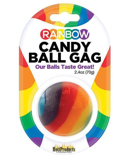 Rainbow Candy Ball Gag - Strawberry - SEXYEONE