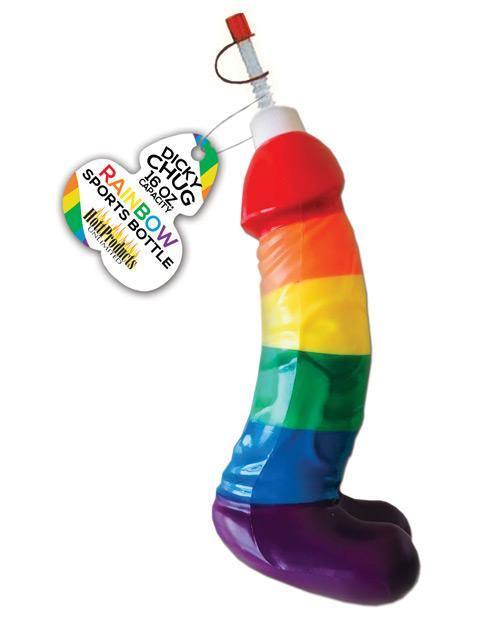product image, Rainbow Dicky Chug Sports Bottle - SEXYEONE