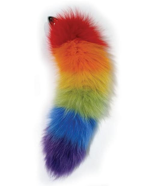 image of product,Rainbow Foxy Tail Butt Plug - SEXYEONE