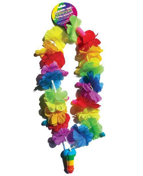 product image, Rainbow Light Up Flower Pecker Necklace - SEXYEONE