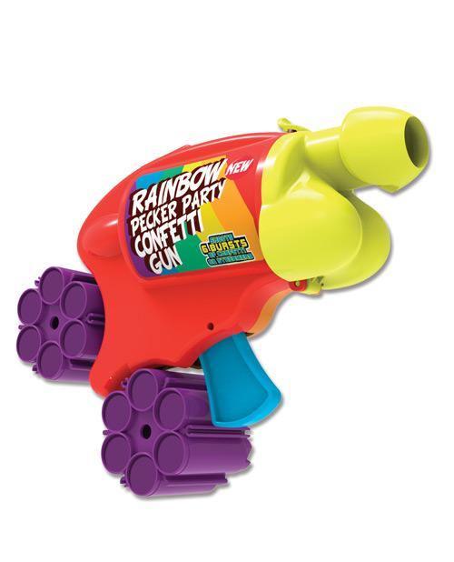 image of product,Rainbow Pecker Party Confetti Gun - SEXYEONE