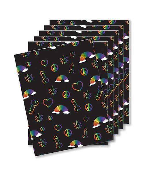 product image, Rainbow Penis Naughty Greeting Card - Pack Of 6 - SEXYEONE