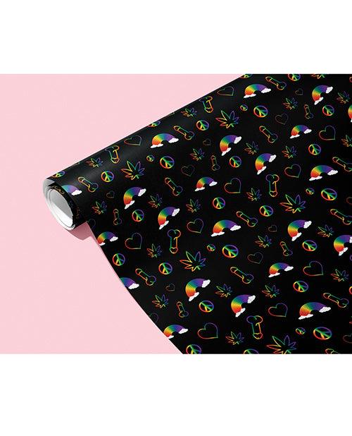 product image, Rainbow Penis Naughty Wrapping Paper - SEXYEONE