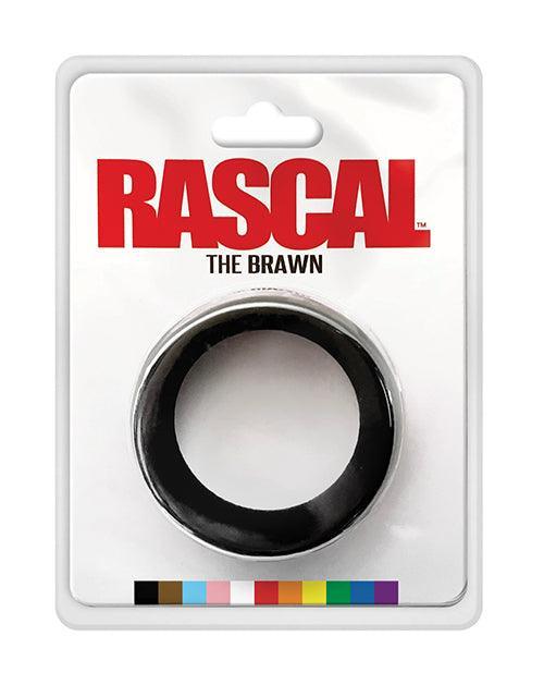 Rascal The Brawn Silicone Cock Ring - Black - SEXYEONE