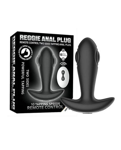 Reggie Tapping Anal Plug - Black - SEXYEONE