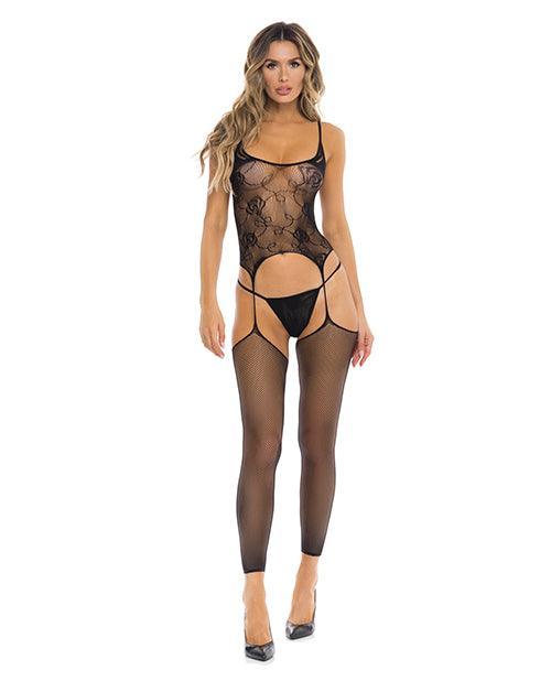 product image, Rene Rofe On All Night Bodystocking W/g-string Black O/s - SEXYEONE