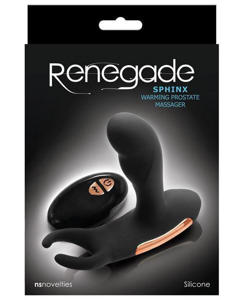 Renegade Sphinx Warming Prostate Massager - Black - SEXYEONE