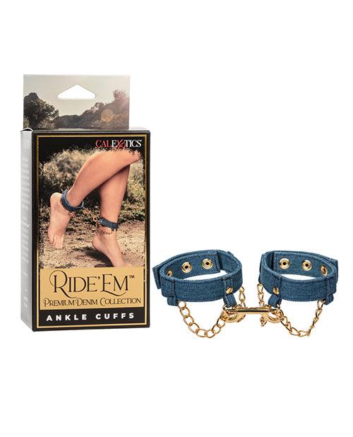 product image, Ride 'em Premium Denim Collection Ankle Cuffs - SEXYEONE