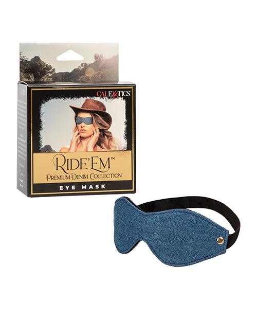 product image, Ride 'em Premium Denim Collection Eye Mask - SEXYEONE