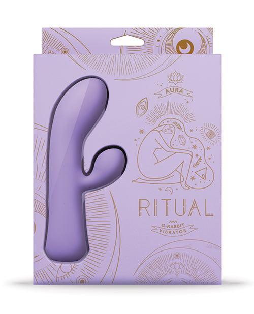 image of product,Ritual Aura Rechargeable Silicone Rabbit Vibe - Lilac - SEXYEONE