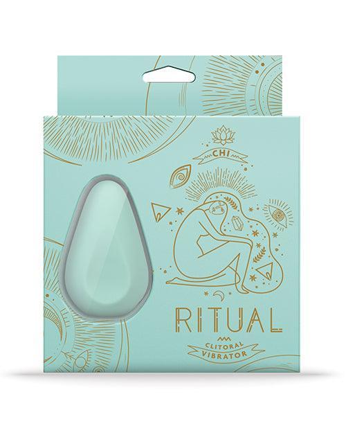 image of product,Ritual Chi Rechargeable Silicone Clit Vibe - Mint - SEXYEONE