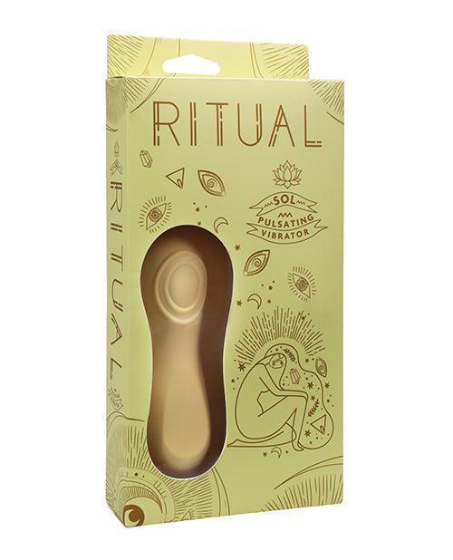 product image, Ritual Sol Rechargeable Silicone Pulsating Vibe - Yellow - SEXYEONE