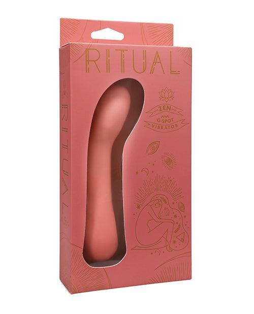 product image, Ritual Zen Rechargeable Silicone G-spot Vibe - Coral - SEXYEONE