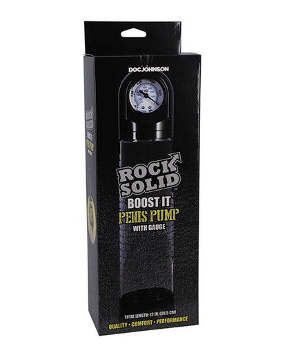 Rock Solid Boost It Penis Pump W/gauge - SEXYEONE