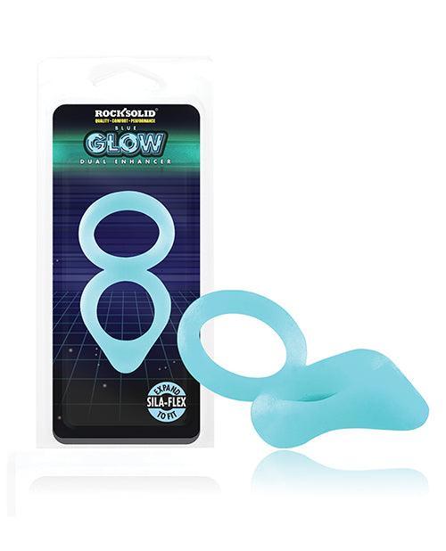 product image, Rock Solid Glow In The Dark Dual Enhancer - Blue - SEXYEONE