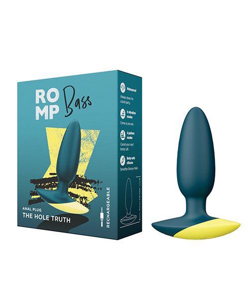 image of product,Romp Bass Vibrating Anal Plug - Teal - SEXYEONE