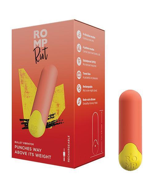 image of product,Romp Riot Bullet Vibrator - Orange - SEXYEONE