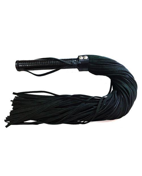 product image, Rouge Suede Flogger W/leather Handle - Black - SEXYEONE