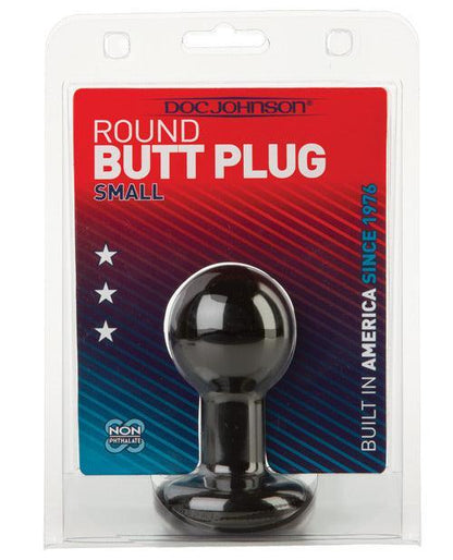Round Butt Plug - Black - SEXYEONE