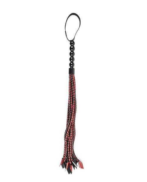 image of product,Saffron Braided Flogger - Red-black - SEXYEONE