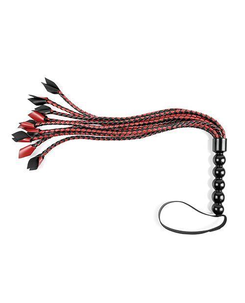 image of product,Saffron Braided Flogger - Red-black - SEXYEONE